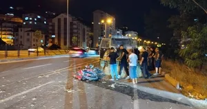 traktöre çarpan motosiklet sürücüsü hayatını kaybetti