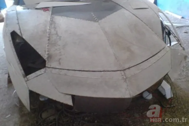 Çinli makinist evinde Lamborghini yaptı! 6