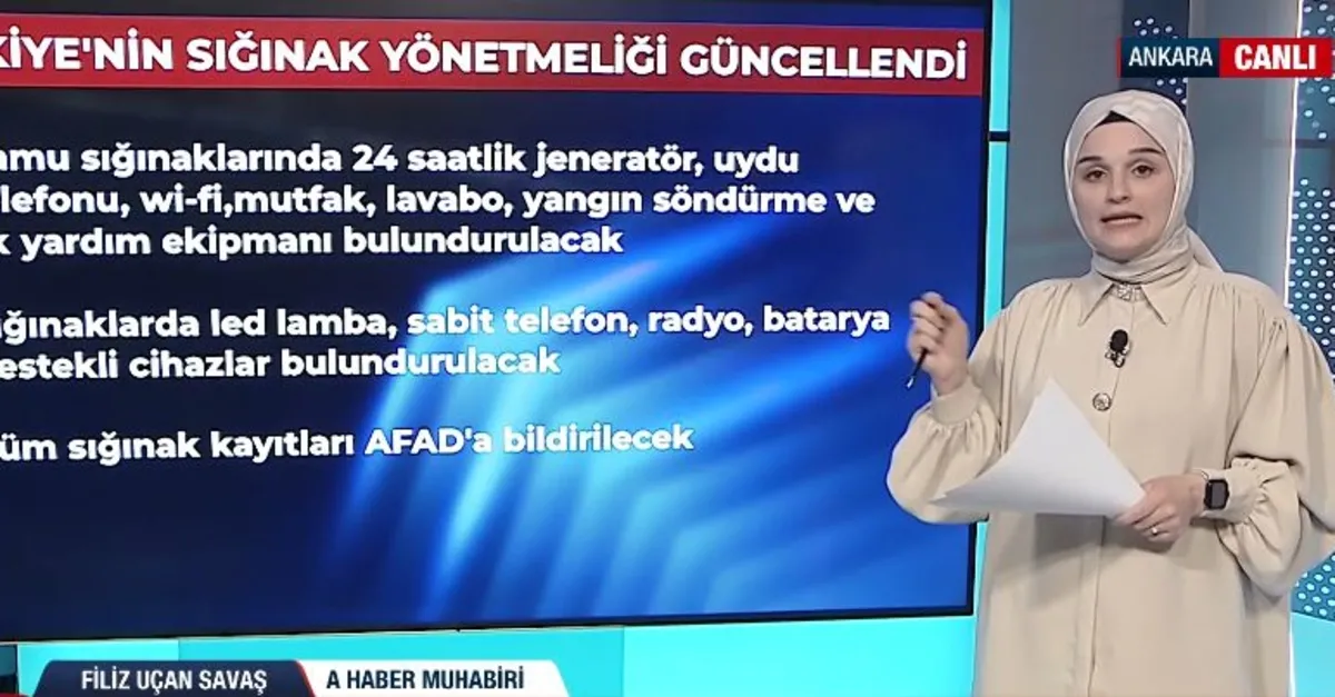 "Sığınak" yönetmeliği güncellendi