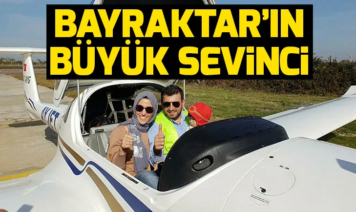 Selçuk Bayraktarın pilotluk sevinci