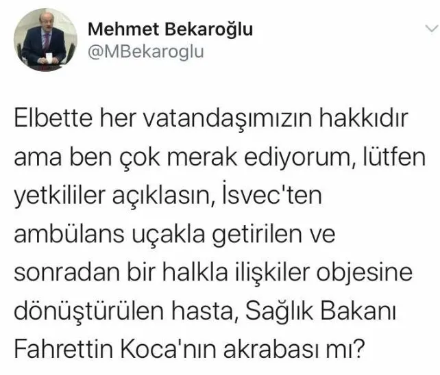 CHP ve İYİ Parti Emrullah Gülüşken’in İsveç’ten Türkiye’ye getirilmesinden rahatsız oldu