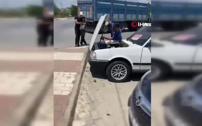 Çanakkale Bayramiç’te şaşkına çeviren olay! Satılık otomobilden çıkan şoke etti