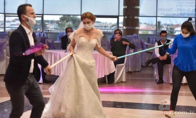 Corona virüs sonrası halay böyle çekilecek! Düğün salonlarına gönderildi... 10
