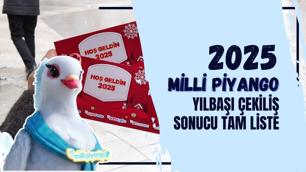 Milli Piyango Yılbaşı Çekilişi Sonuçları | 2025 MPİ 600 milyon TL çekilişi kazanan numaralar TAM LİSTE