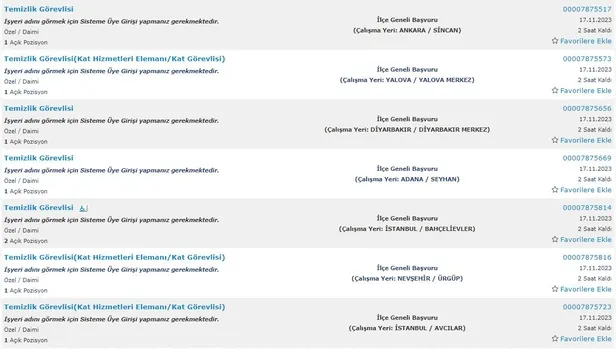 İŞKUR şartları duyurdu! İlkokul mezunu 5.626 personel alımı başladı! İşte temizlik görevlisi alımı yapan kurumlar - 6