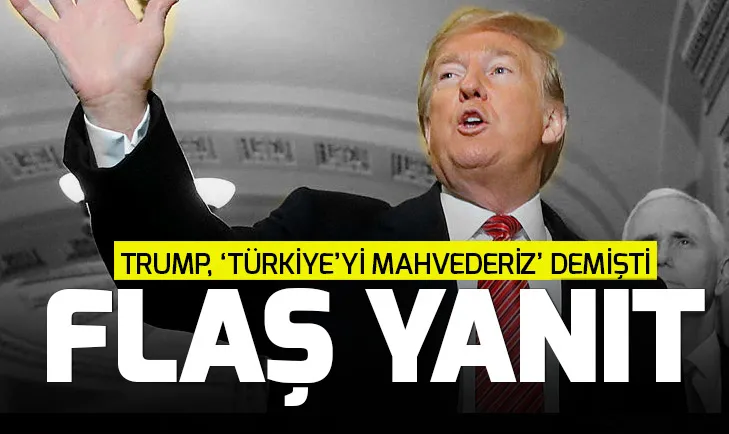 Cumhurbaşkanlığından Trumpın küstah sözlerine yanıt