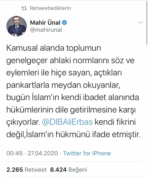 Diyanet İşleri Başkanı Ali Erbaş üzerinden İslamiyet’e saldıranlara sert tepki! Erbaş’a büyük destek