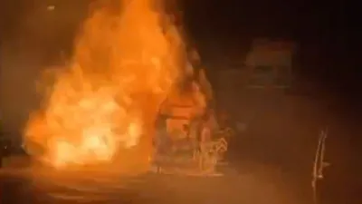 İETT otobüsü alev alev yandı