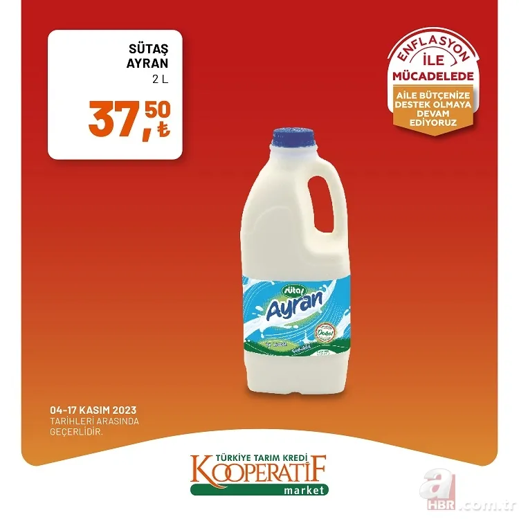 Tarım Kredi Market indirim yarın sona eriyor! 40'lı tuvalet kağıdı 154,90 TL, Çay 89 TL, 100'lü peçete 13,90 TL ve pilavlık bulgur 48,90 TL'den satışa sunuyor 10