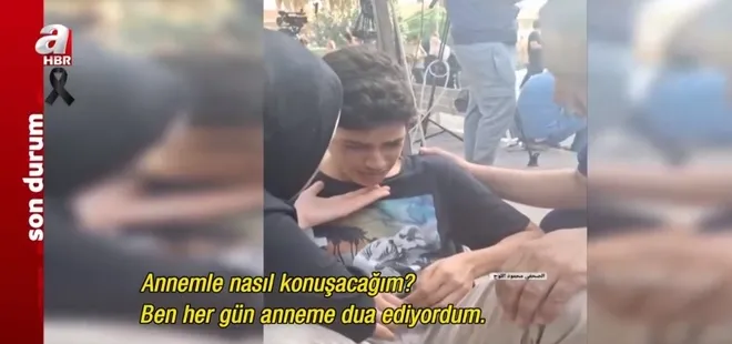 Ailesini kaybeden Filistinli gencin haykırışı: Annemle şimdi nasıl konuşacağım?