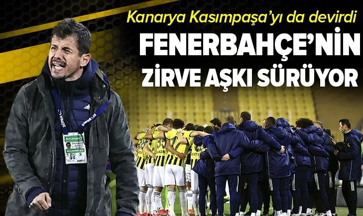 Fenerbahçe'nin zirve aşkı sürüyor! Fenerbahçe 3-2 Kasımpaşa MAÇ SONUCU-ÖZET