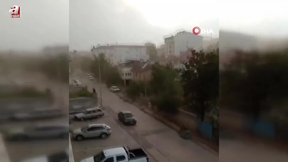 Elazığ’da şiddetli fırtına etkili oldu