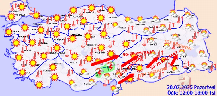 Kavurucu sıcaklar pik yapacak sonra Yağmur Molası: Meteoroloji tarih verdi! Yağış ne zaman başlıyor? İstanbul, Edirne, Adana... 9