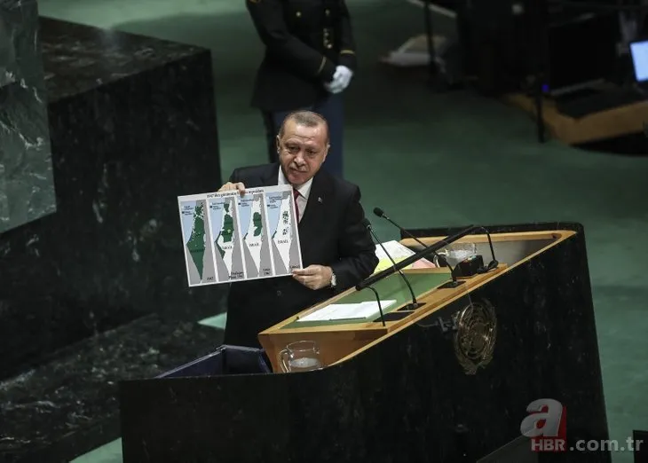 Başkan Erdoğan BM kürsüsünde dünyaya göstermişti! İşte İsrail’in işgal haritası