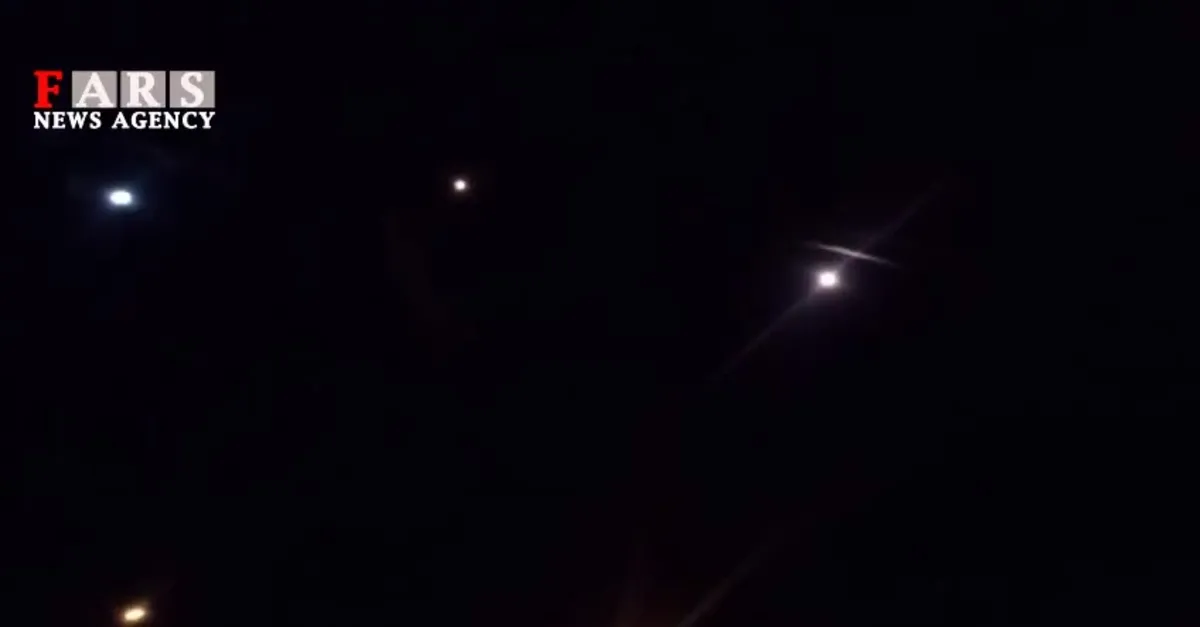 İran'ın ABD hava üssünü vurduğu anlar