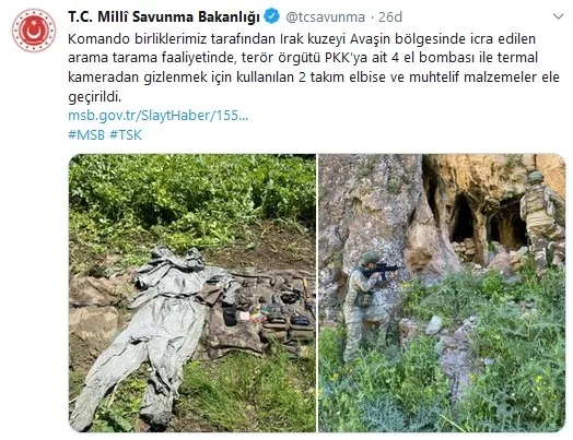 Son dakika haberi: Şırnak'ın Besta bölgesinde 2 PKK'lı öldürüldü - 1