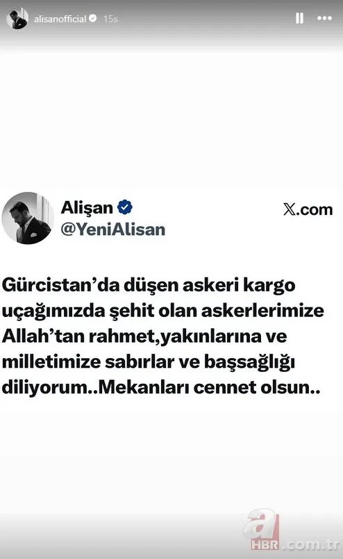 Başımız sağ olsun! Ünlülerden şehit olan askerlerimiz için taziye mesajları 14