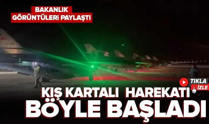 MSB görüntüleri paylaştı! Kış Kartalı Harekatı böyle başladı