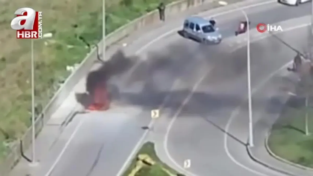 Maltepe’de otomobil alev topuna döndü