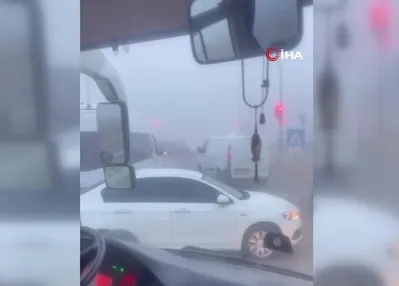 Ankara’da yoğun siste zincirleme kaza