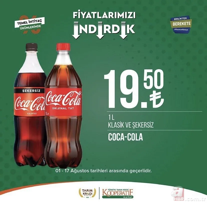Tarım Kredi fiyatları tek tek düştü! Kooperatif Market kataloğunda yok yok! Zeytin 54.90, Taze Kaşar 159.90, Pirzola 88.90, Peynir çeşitleri 39.90 TL... 13