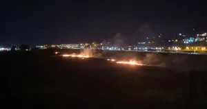 Kahramanmaraş’ta anız yangını