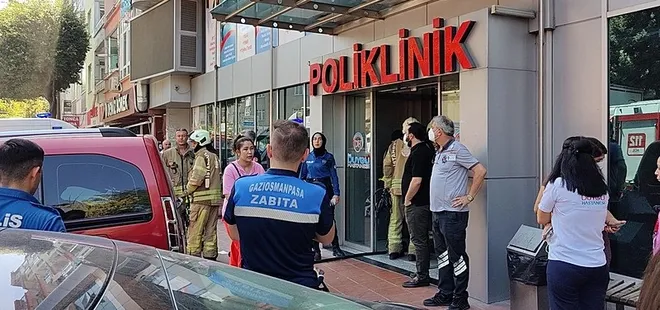 İstanbul'da özel hastanede yangın paniği! Bir kişi dumandan etkilendi