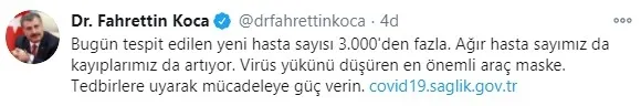 Son dakika haberi | Sağlık Bakanlığı günün koronavirüs vaka sayılarını açıkladı | 13 Kasım 2020 Cuma