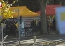 AP binası önünde terörist çadırı
