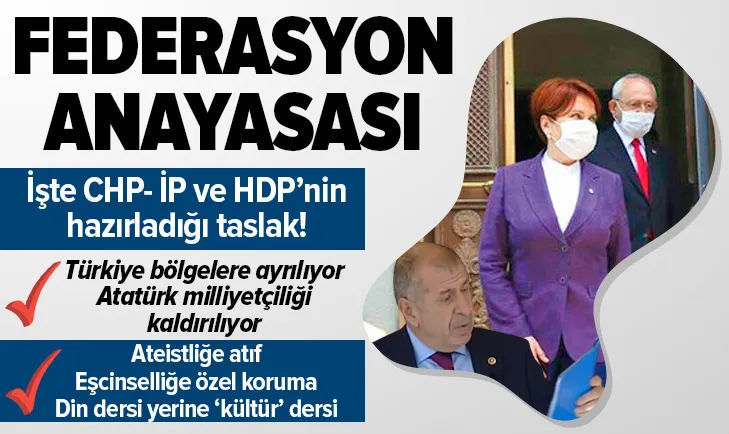 İşte CHP - İYİ Parti ve HDPnin Anayasa taslağı! İbrahim Kaboğlu ve Ümit Özdağ açıklamıştı