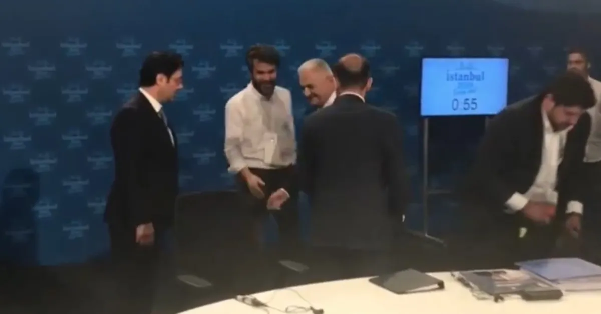 Binali Yıldırım Ortak Yayına böyle geldi!