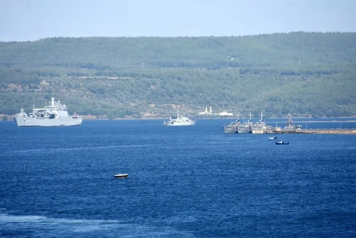 Çanakkale’de nefes kesecek tatbikat! NATO savaş gemileri böyle geçti