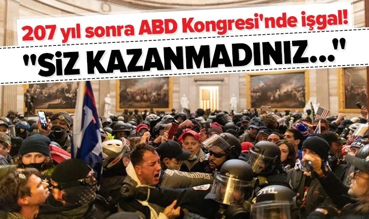 207 yıl sonra ABD Kongresi'nde işgal! ABD Başkan Yardımcısı Pence: Şiddet asla kazanmaz