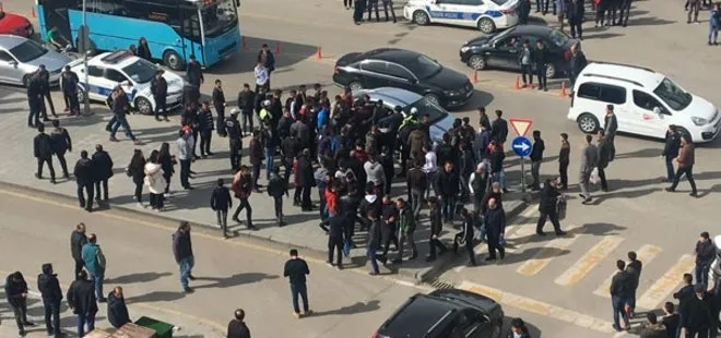 Erzurum’da iki grup arasında tekme tokat kavga