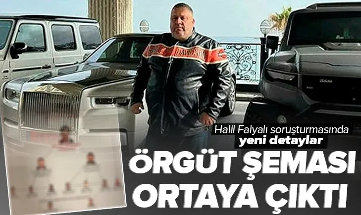 Halil Falyalı soruşturmasında yeni detaylar ortaya çıktı! İşte örgüt şeması