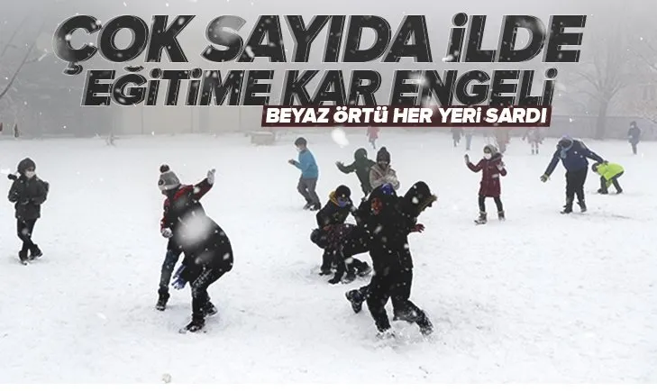 Yüz yüze eğitme kar engeli! Peki İstanbul, Ankara ve İzmir’de 19 Ocak 2022 Çarşamba günü okullar tatil mi?