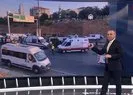 Ümraniye’de servis otobüsü devrildi!