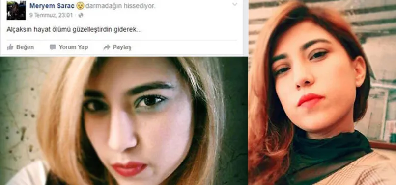Son paylaşımı ölüm üzerineydi
