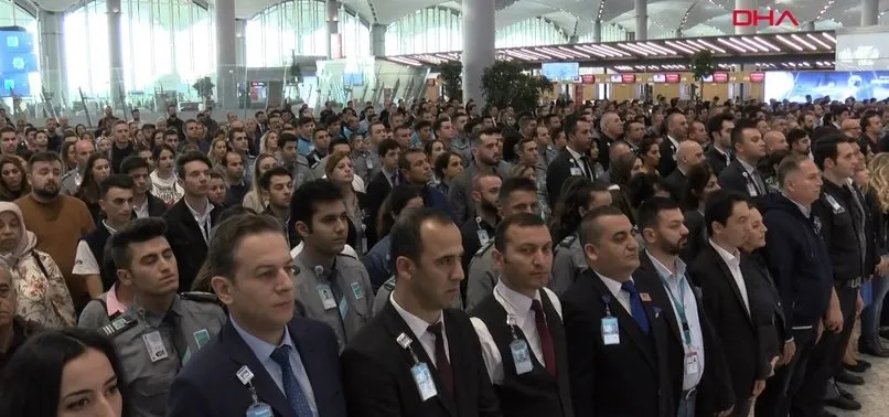 İstanbul Havalimanı'nda Gazi Mustafa Kemal Atatürk anıldı