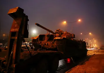 Irak sınırına obüs sevkiyatı
