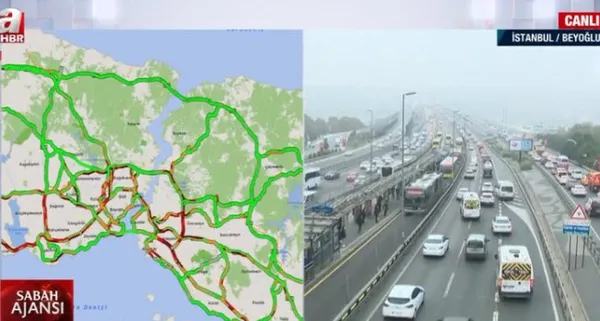 İstanbul'da trafik kilitlendi! Toplu taşıma yine yolda bıraktı - 6