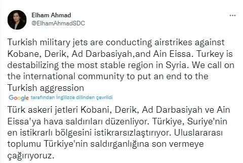 Suriye ve Irak’a hava harekatı! HDP ve PKK’lı isimler ağlamaya başladı Hava harekatını durdurun