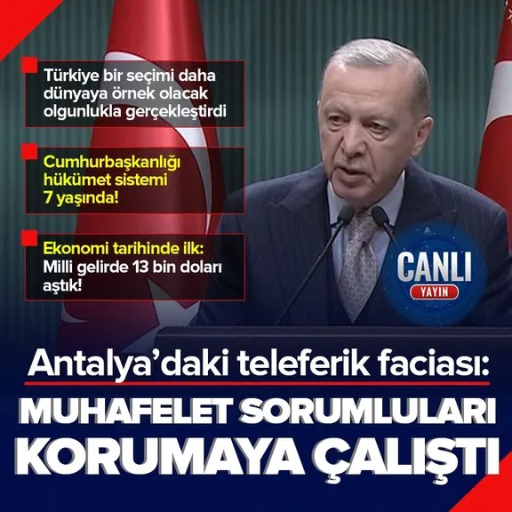 Başkan Erdoğan Kabine Toplantısı’nın ardından önemli açıklamalarda bulunuyor