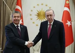 Erdoğan KKTC Başbakanı Üstel'i kabul etti