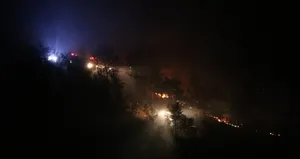 Ayvacık’taki yangın kısmen kontrol altına alındı