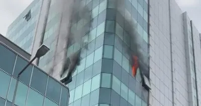 12 katlı iş merkezinde yangın paniği! Yer: İstanbul