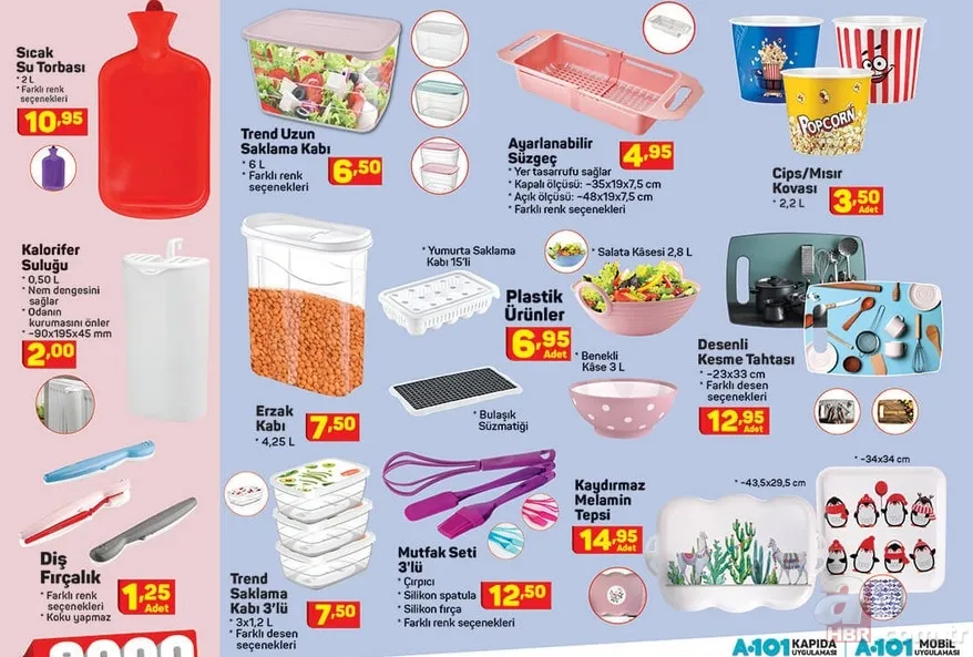 A101 26 Kasım 2020 aktüel ürünler kataloğu: Halı, battaniye, terlik çeşitleri, tekli porselen ürünler... 9