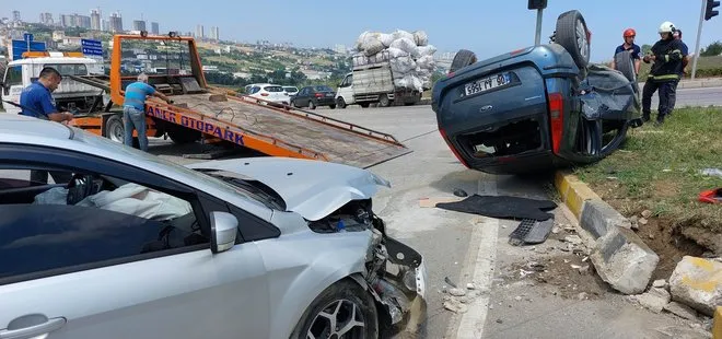 Samsun’da feci kaza! Kavşakta otomobiller çarpıştı 6 kişi yaralandı