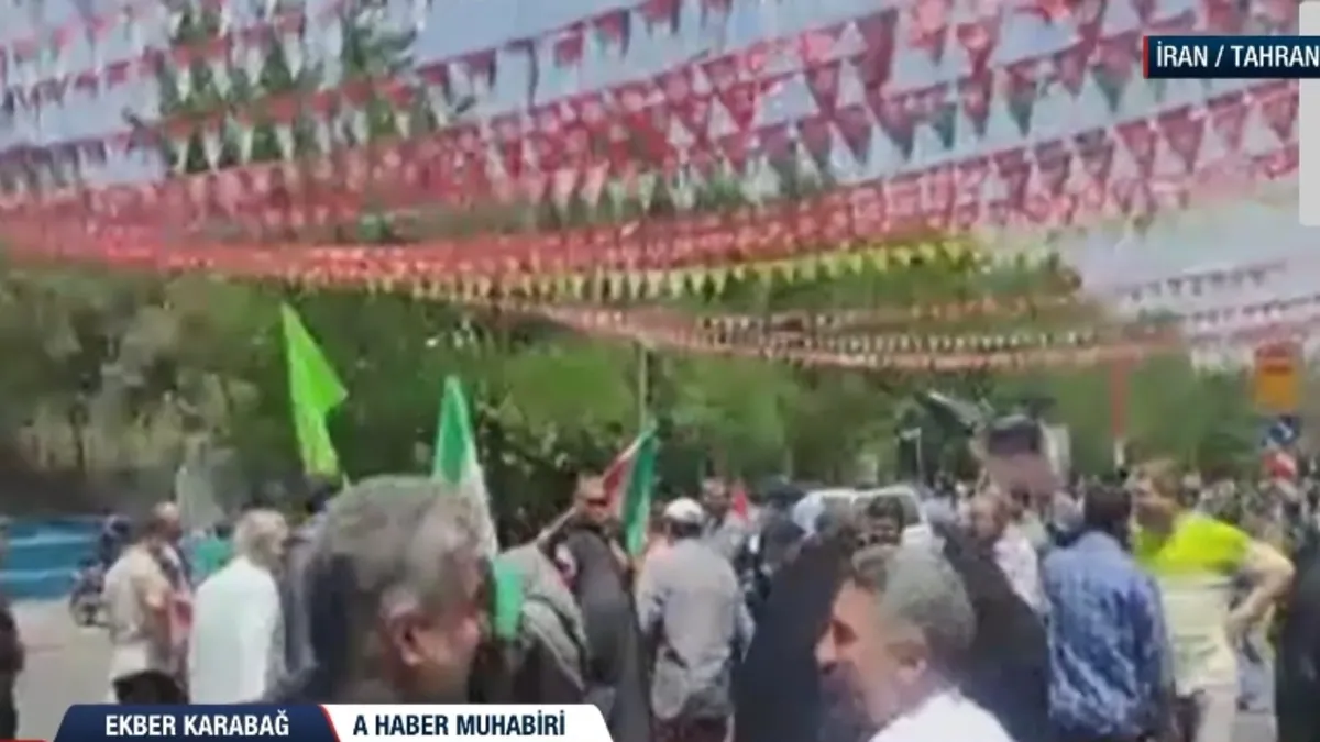 İran’ın başkenti Tahran’da İsrail öfke mitingi! A Haber bölgede