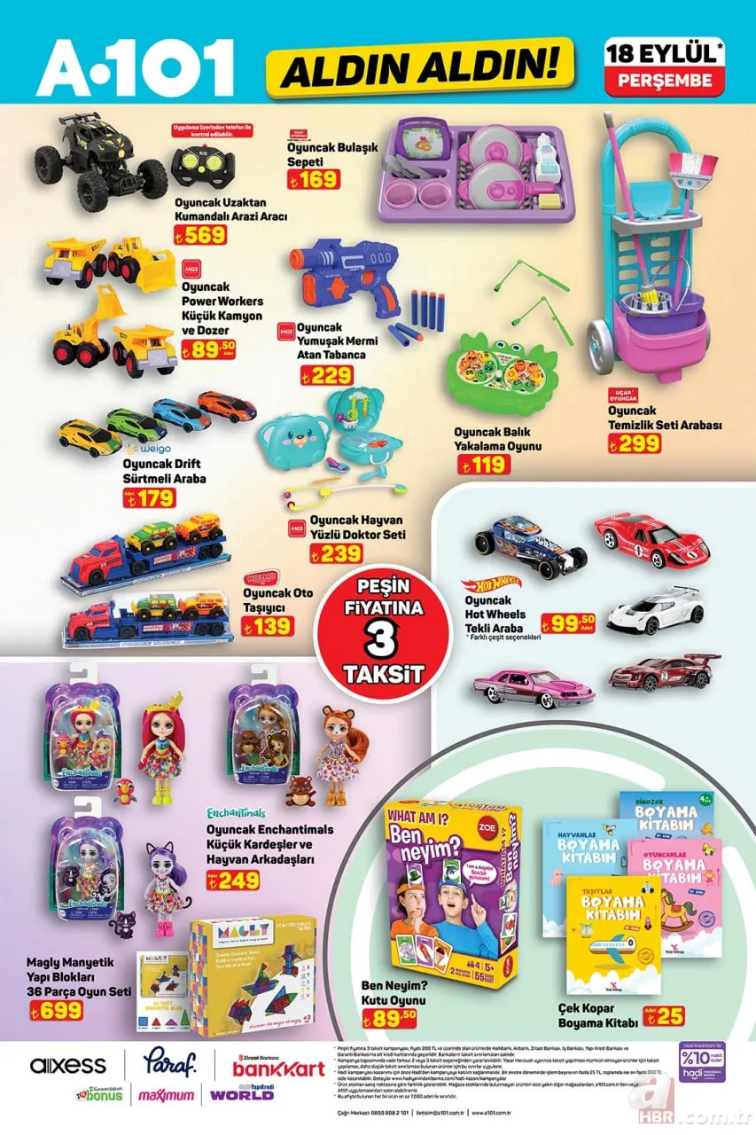 18 Eylül A101 Aldın Aldın kataloğu satışta! Bu hafta A101 indirimlerinde neler var? TV, bisiklet, yağ, tavuk, pirinç 12